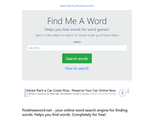 Tablet Screenshot of findmeaword.net